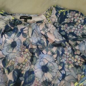 My Michelle girls size 16 Blouson dress hi-low‎ hem cold shoulder sleeves Floral